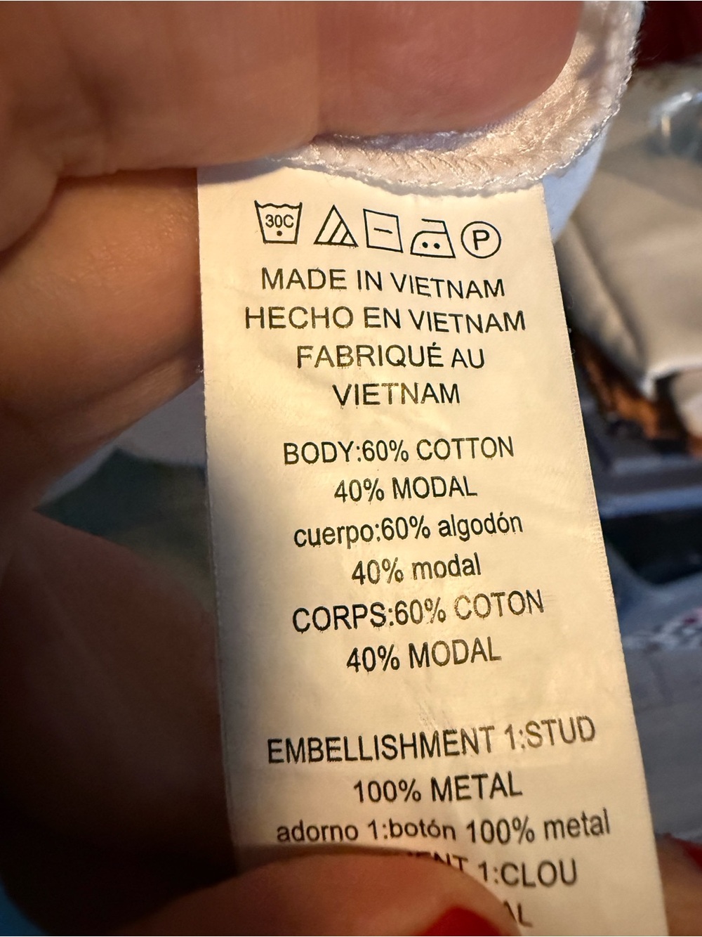 Michael Kors White Short Sleeve Tee with Sparkling MK Logo small - Picture 4 of 4